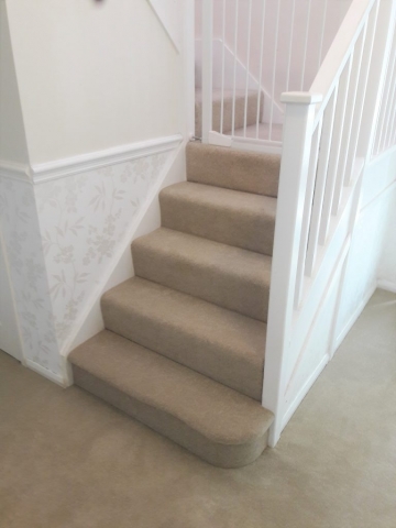 Cormar carpet in hallway and stairs, horsham, west sussex
